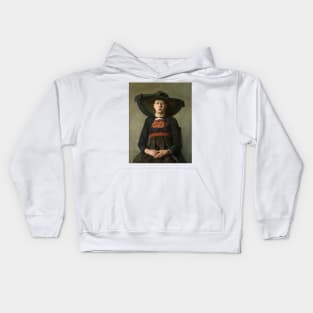 A Bavarian Peasant Girl - Hanna Hirsch-Pauli Kids Hoodie